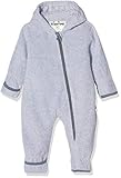 Playshoes Unisex Kinder Fleece-Overall Jumpsuit, grau/melange, 74