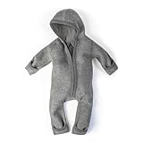 Ehrenkind® WALKOVERALL | Baby Wollwalk-Overalls aus Natur Schurwolle mit Reißverschluss | Walk...